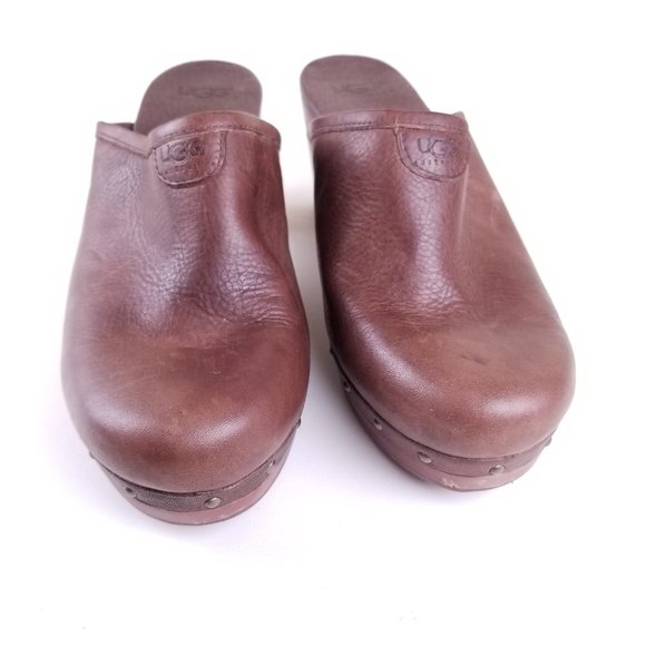 Ugg Clogs Leather Abbie 5933 Size 9 - Picture 4 of 5